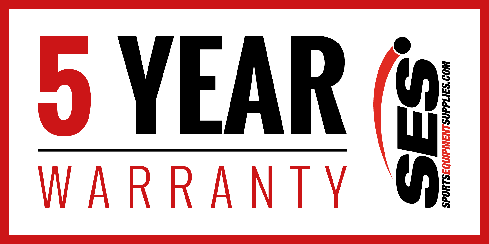 5 year warranty logo
